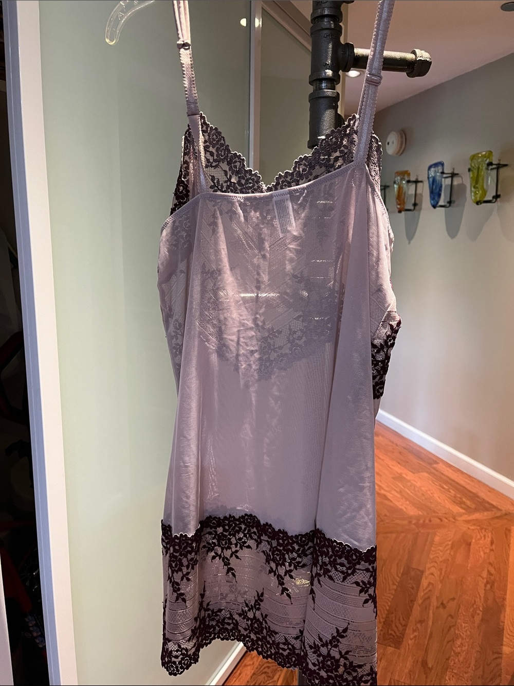 Lace Trim intimates- Lavender with grape colored Lace - Picture 2 of 4